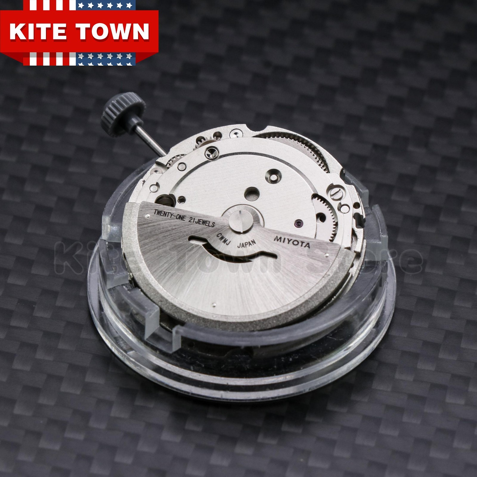 21 Jewels Automatic Movement For Miyota 8215/821A Date at 3:00 w/ Disc Wheel