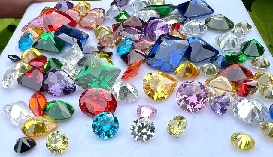 Certified 55 Ct+ Mix Cut Multicolor Natural Cambodian Zircon Lot Loose Gemstone