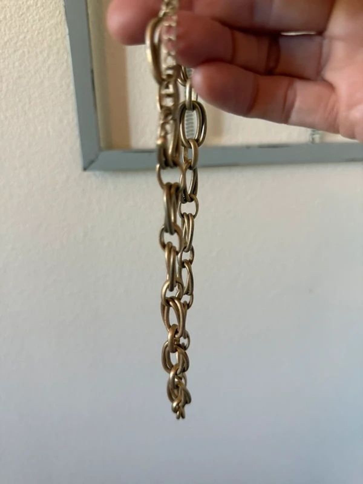 chunky paperclip chain necklace