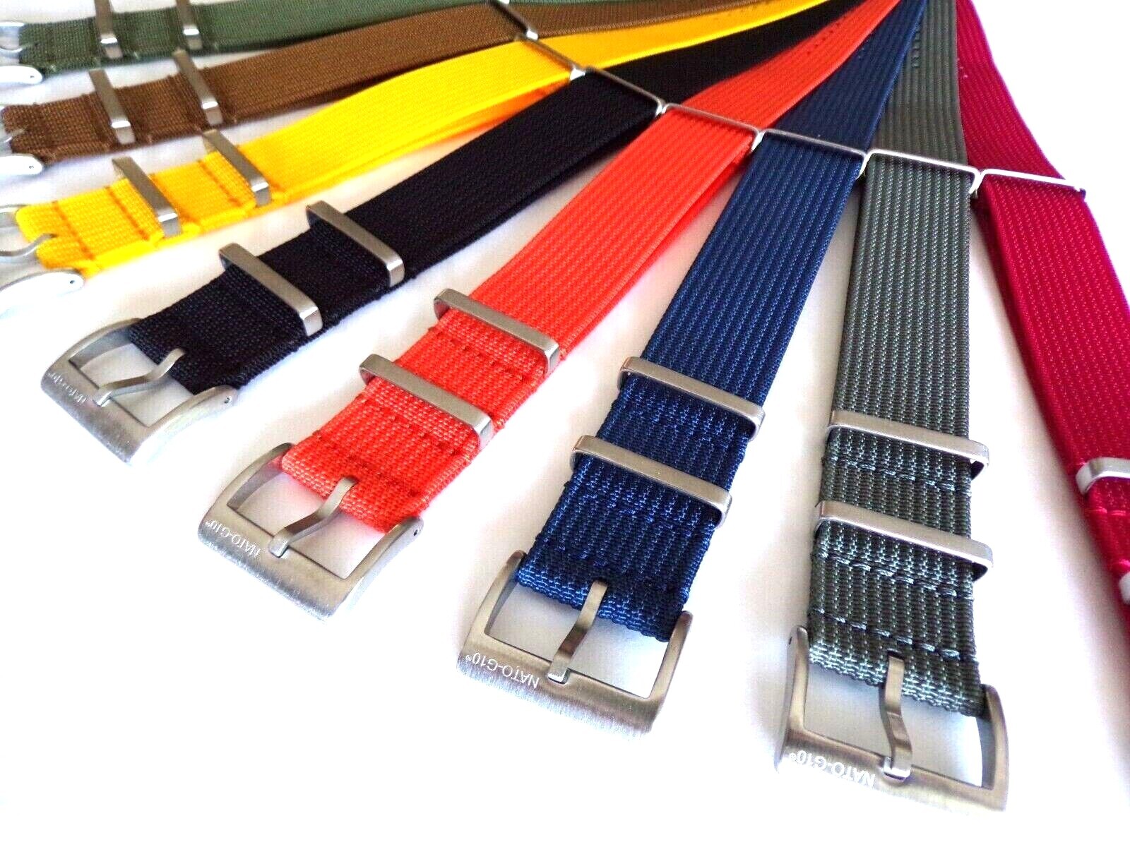 NATO G10 ® NEW RIBBED Xtreme WR Nylon military RAF watch band Pilot strap IW usa