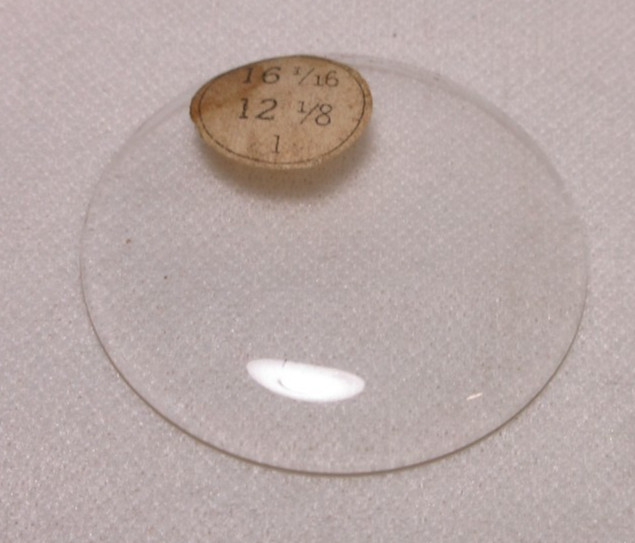 GLASS POCKET WATCH CRYSTAL HUNTER CASE SIZE 16 1/16 H 1 REPLACEMENT PART #1002