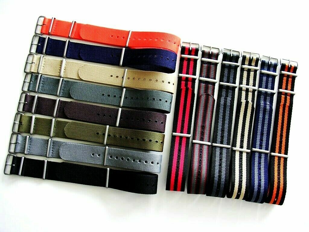 NATO strap G10 ballistic nylon 3 Pack Military watch bands RAF Bond IW SUISSE
