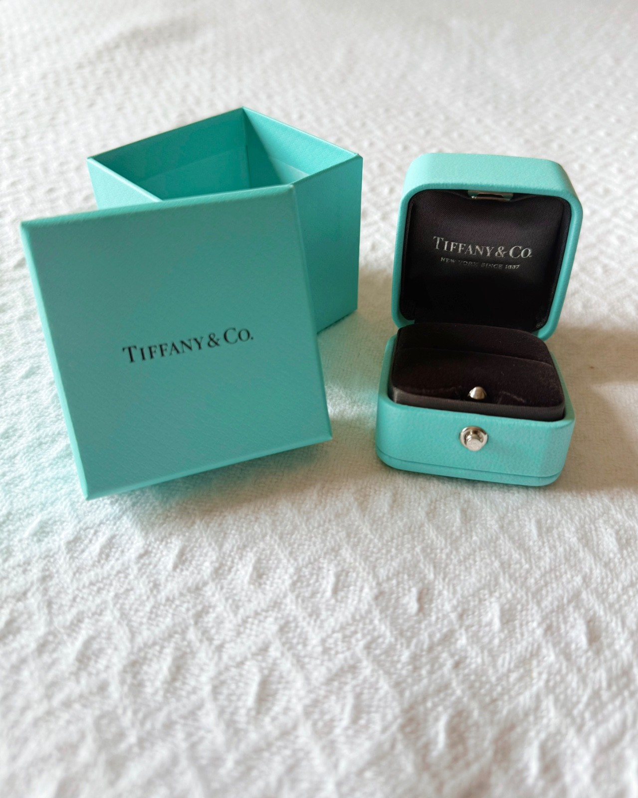 100% Authentic Tiffany Ring Boxes, Iconic Tiffany Blue, Excellent Condition