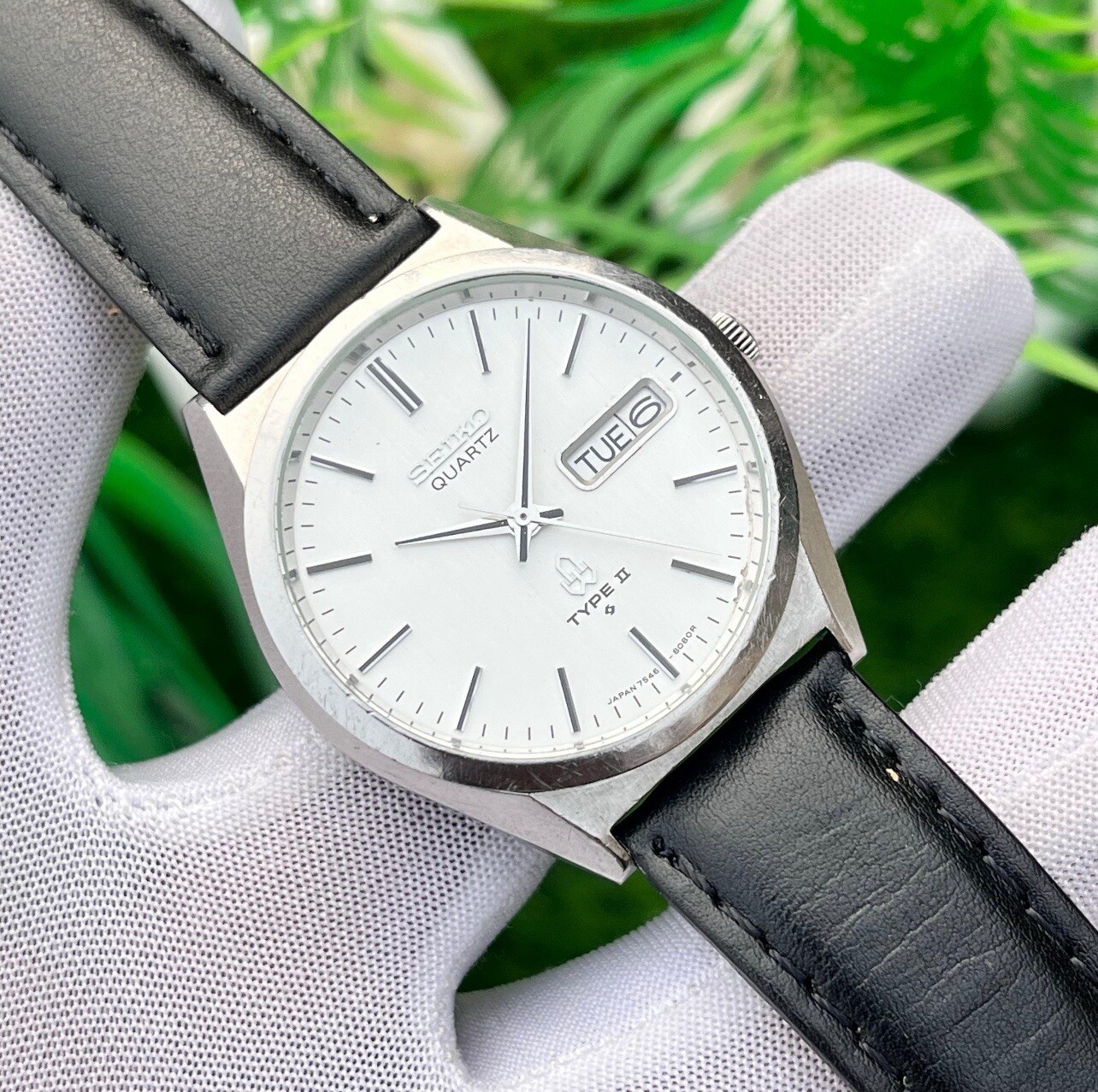 Vintage Seiko Type II JDM Dress Formal Japan Made Men’s Quartz Watch 7546-8000