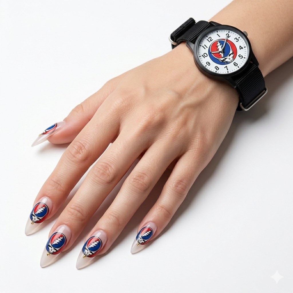 Grateful Dead Ltd Edition 2.0 Analog Watch Black Band Luminous Hands Brand New