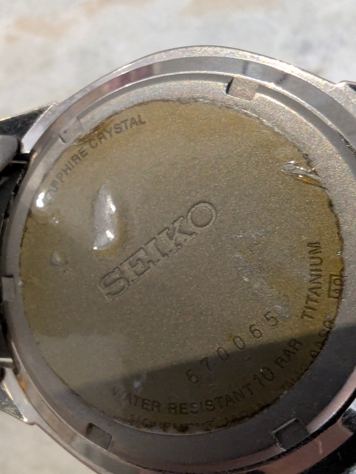 Seiko SGG727P1 Titanium Sapphire 7N43-0AS0 Day Date Quartz Watch 2006