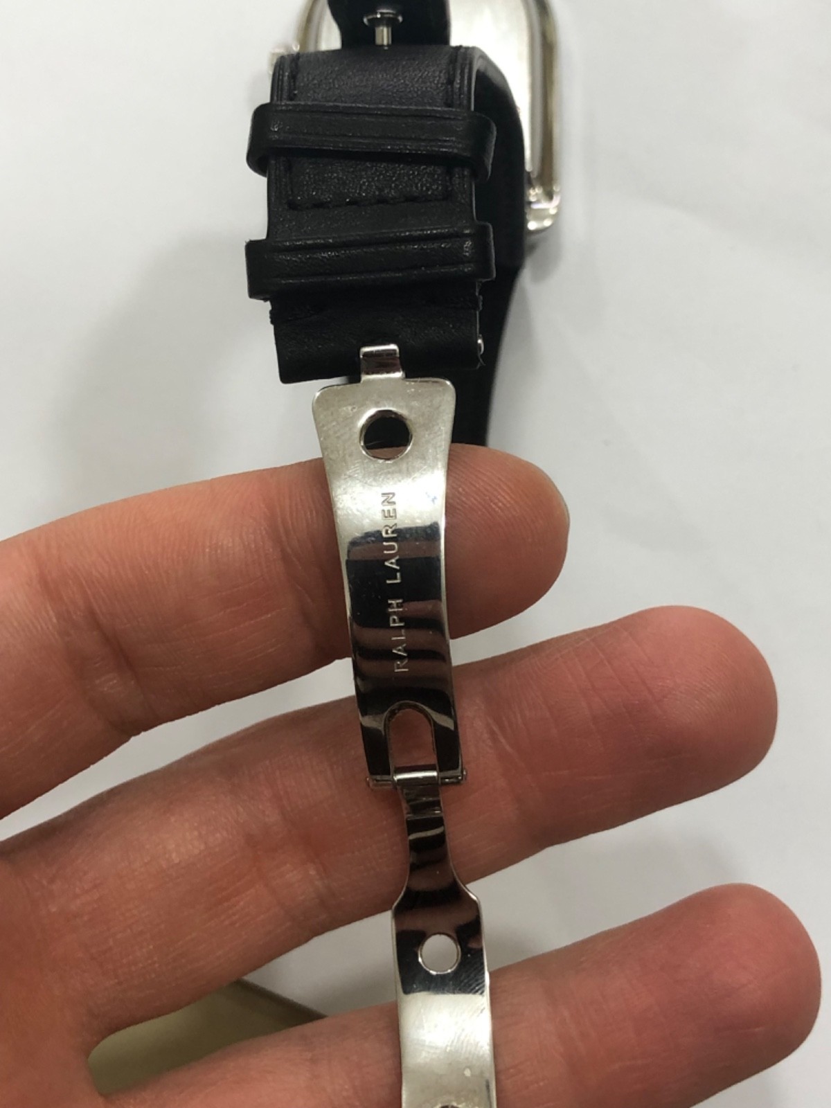 Ralph Lauren Stirrup Large Model Mens Watch Cal RL300.1 Leather K00302 Swiss