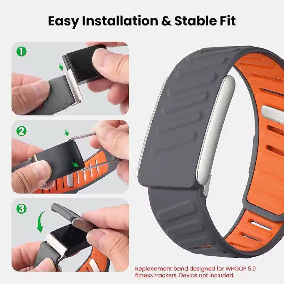 Soft Silicone Sports Adjustable Bracelet Band For Whoop 4.0/5.0/ONE/PEAK/LIFE/MG