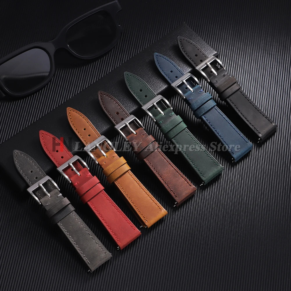 Genuine Cowhide Watch Strap 18mm for Casio for F91W W-800H SGW400 F84