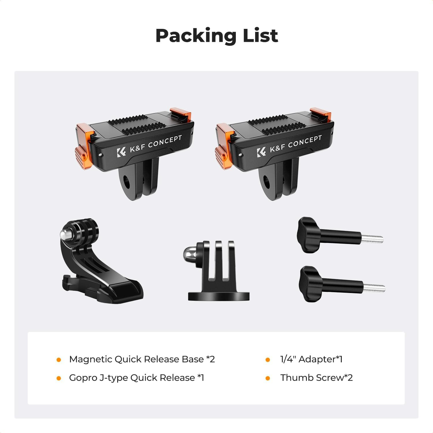 2 Pack Magnetic Quick Release Adapter Mount for DJI Osmo Action 5 Pro, Extension