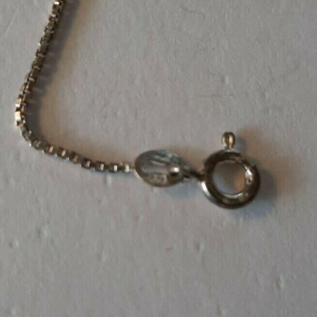 Vintage 925 STERLING SILVER Chain Necklace w/ Scarecrow -18″ – 5.3 Gram