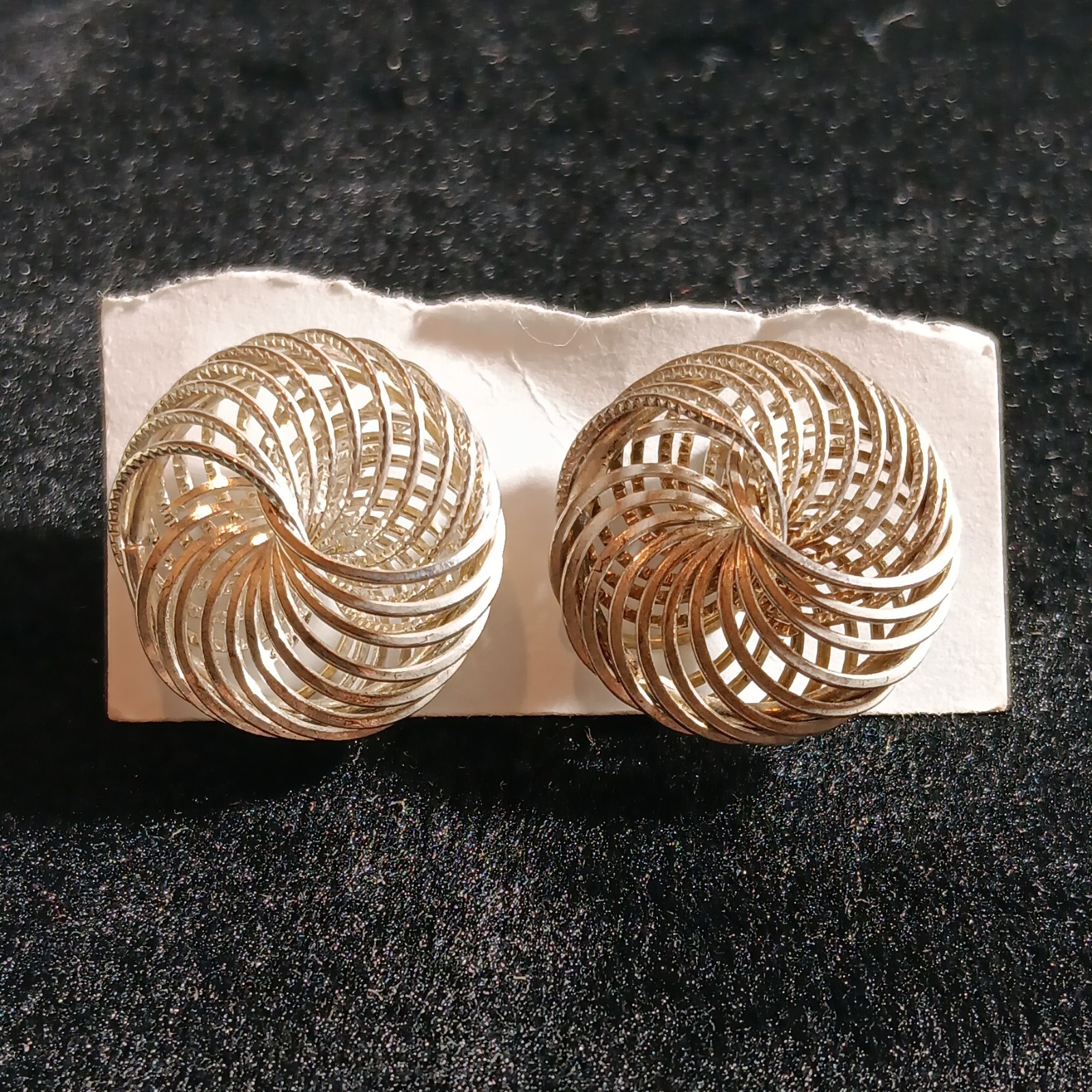 vintage push-back (pierced post) earrings