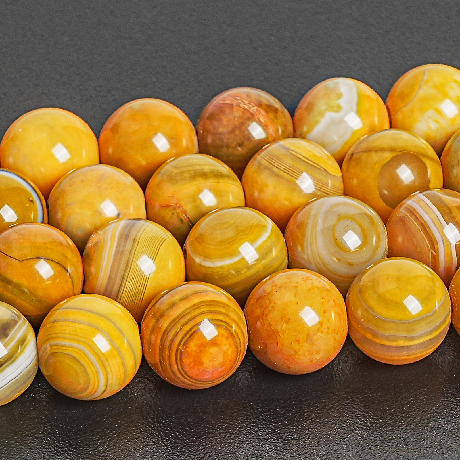 8MM Genuine Natural Yellow Jasper Beads Grade AAA Round Loose Beads