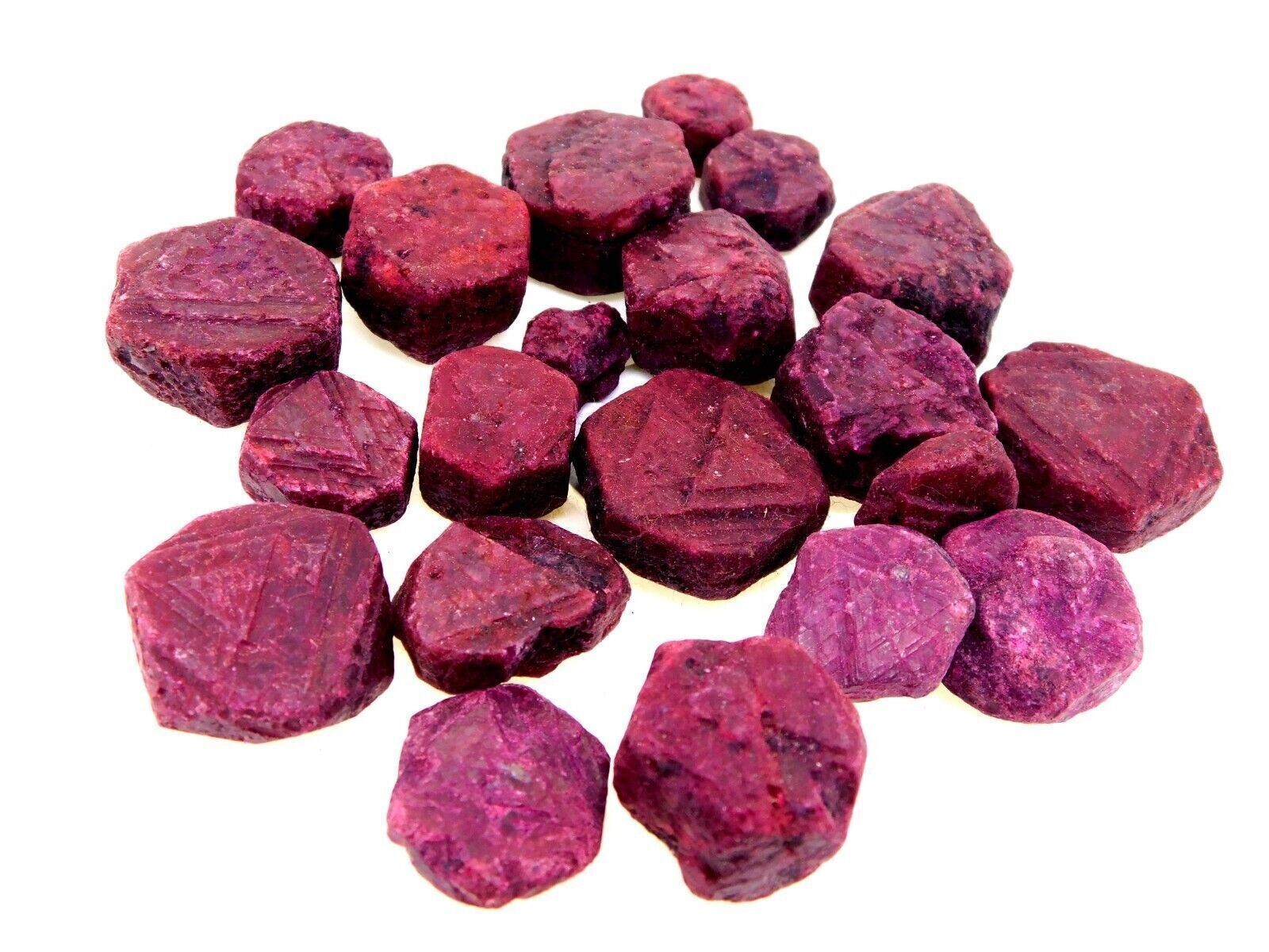 African Natural Red Ruby Rough 600+ Cts Certified Gemstone Lot