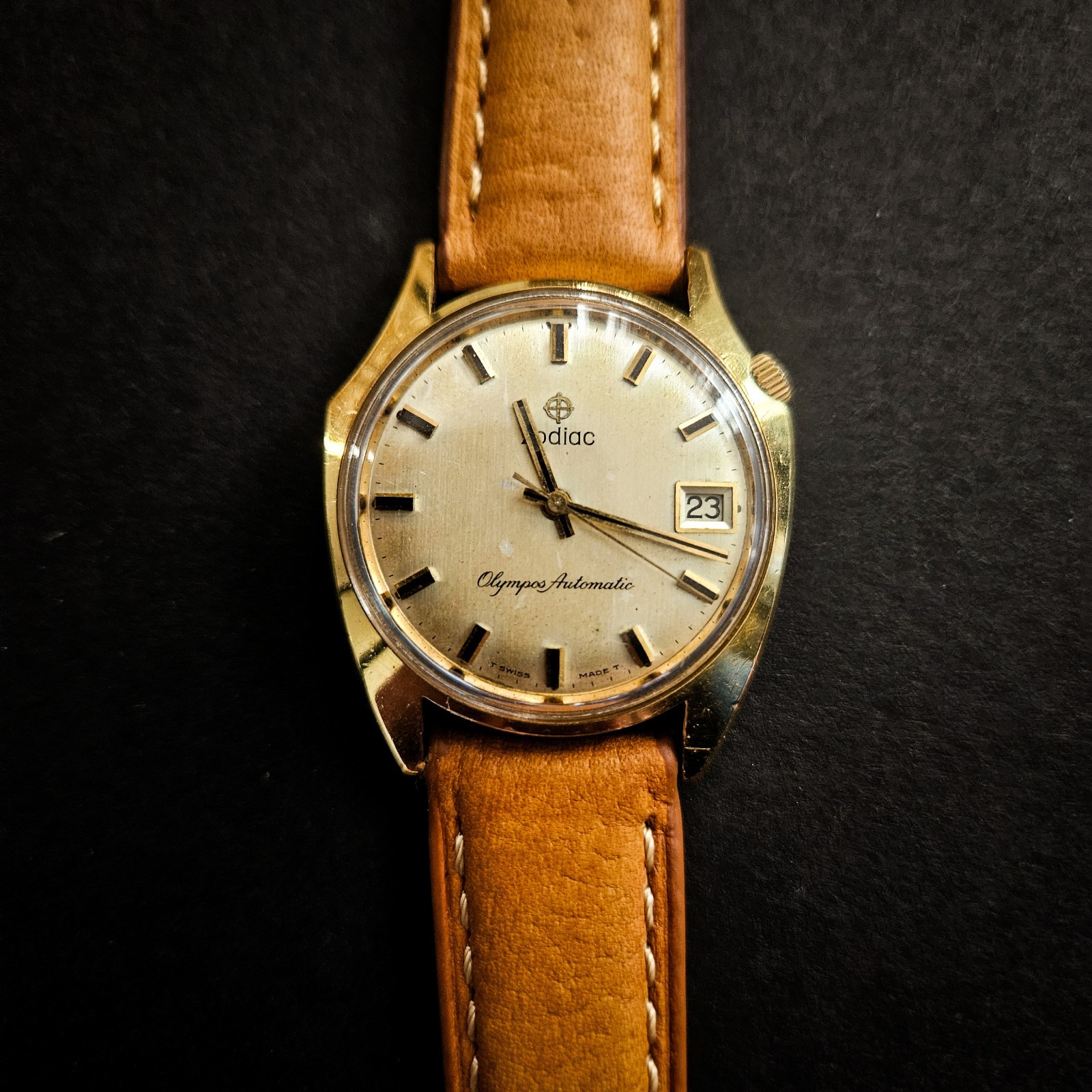 1970’s Zodiac Olympos Automatic Swiss Made Wristwatch