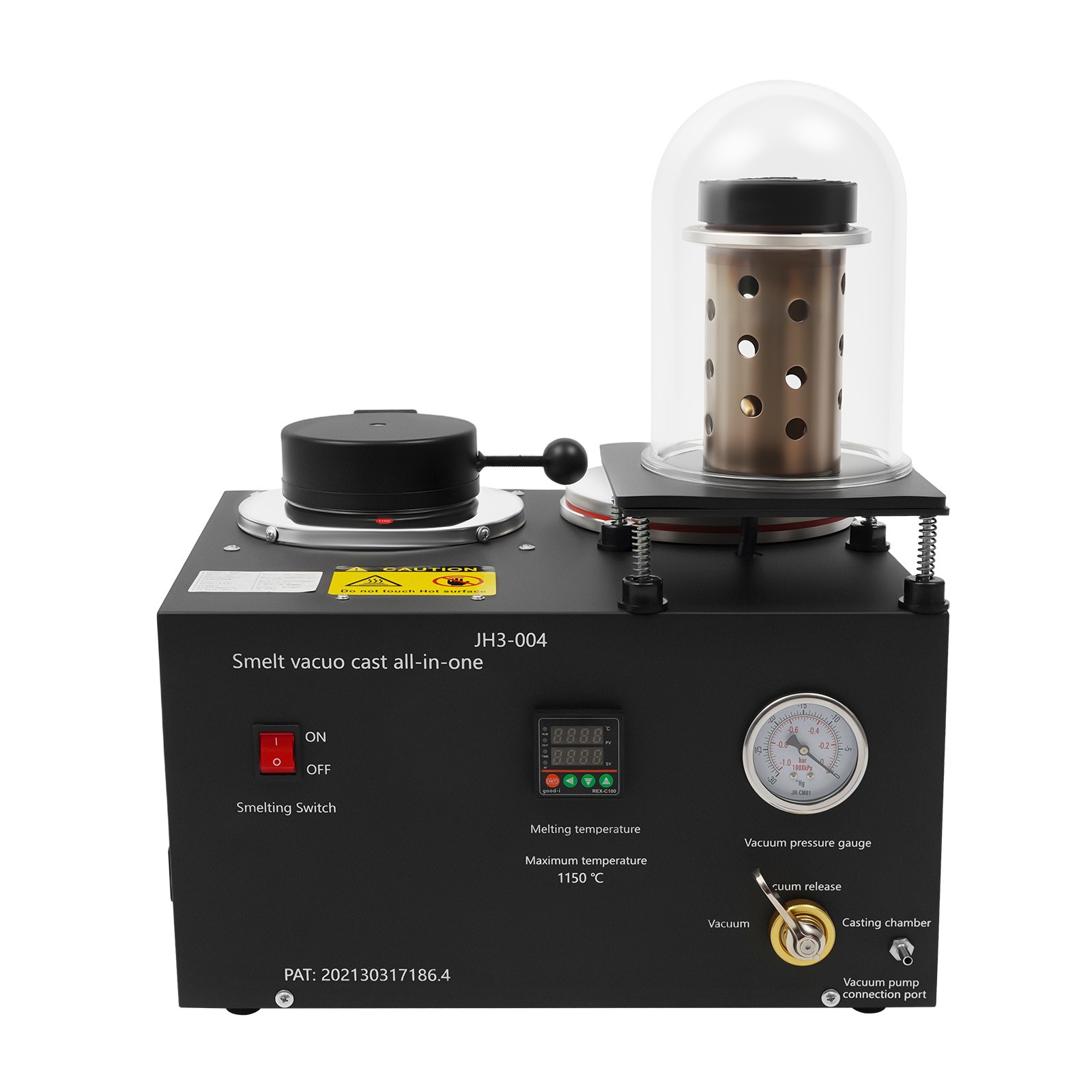 Jewelry Vacuum Casting Machine Jewelry Lost Wax Cast Combination Melter 2102℉