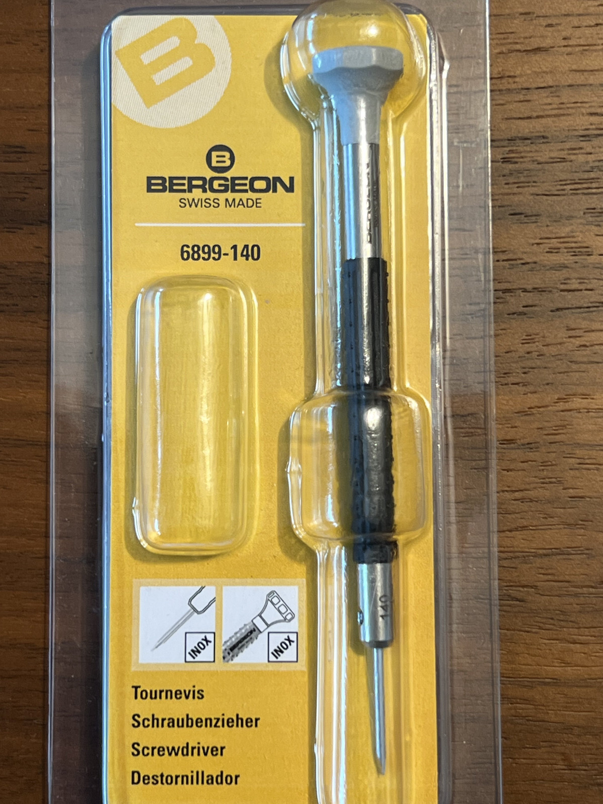Bergeon 6899-140 Ergonomic Watchmaker Screwdriver, 1.40mm, Grey