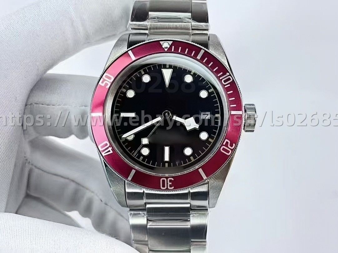 DIY SET for 2824 41MM Watch case + dial + hands + Strap Sapphire