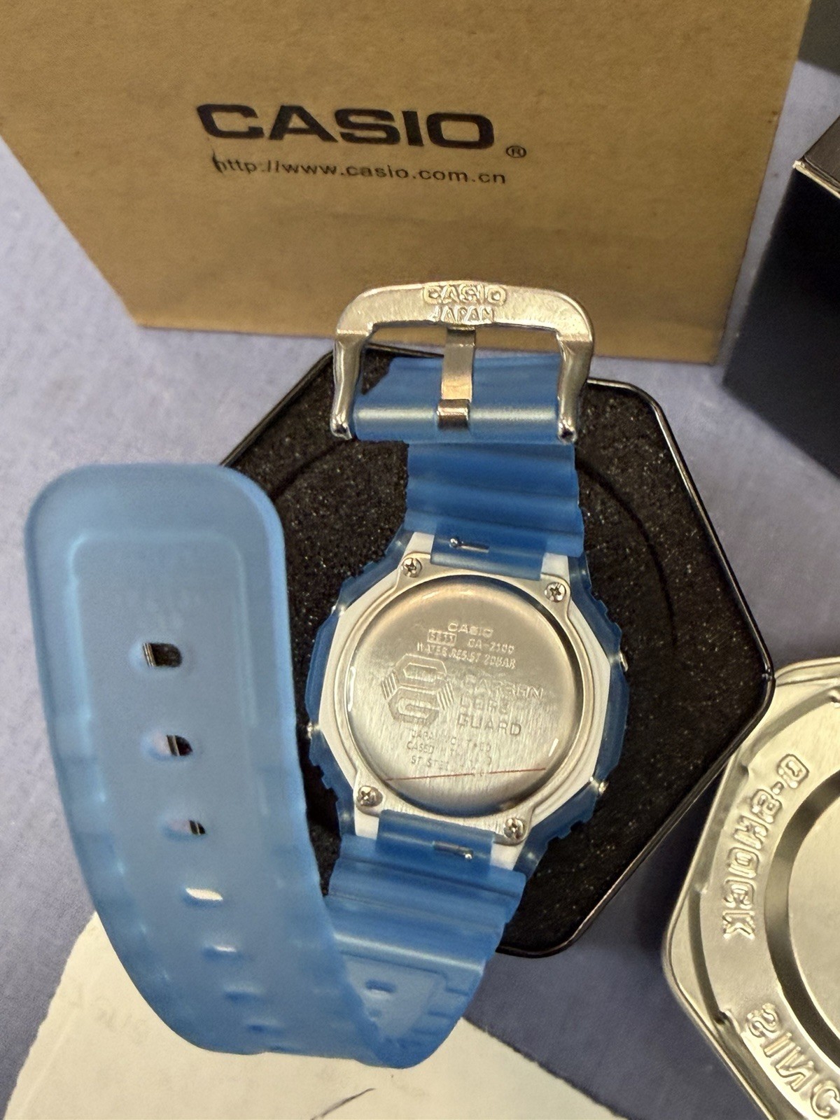 New Casio G-Shock GA2100 Blue Digital Watch