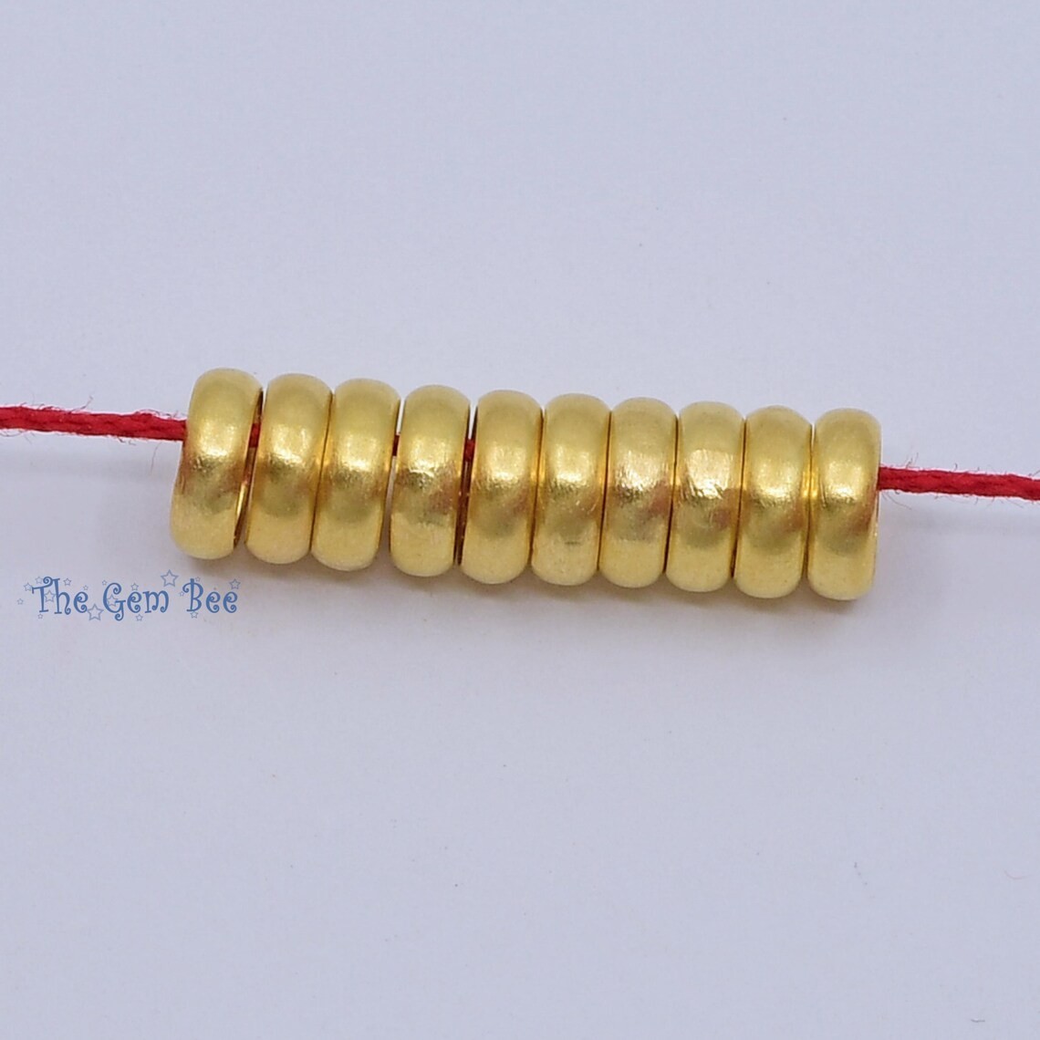 5.2mm or 4.2mm 14k Yellow Gold Loop Spacer Ring Bead Large 3.5mm or 3mm hole