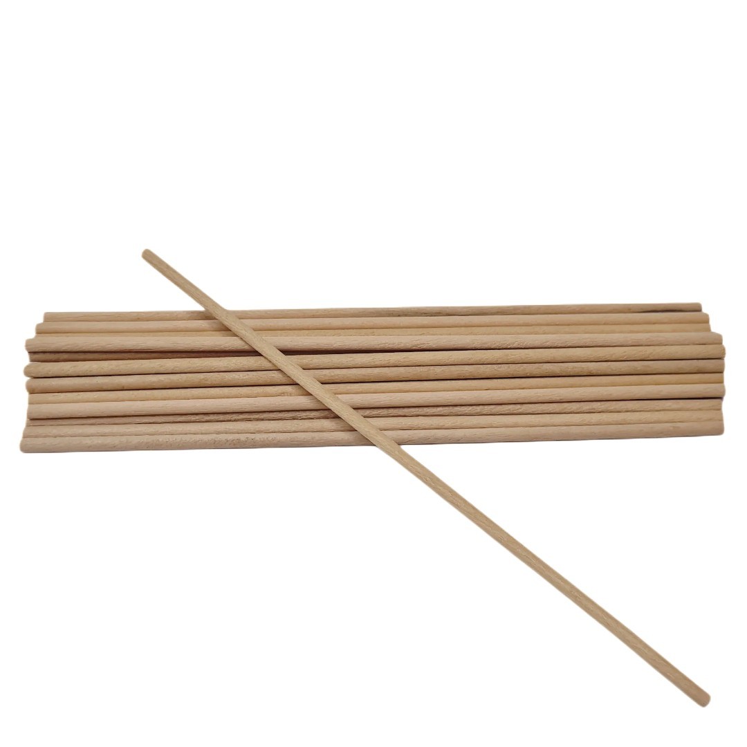 Pegwood Orange Wood Sticks – Fine Quality, 24-Pack, 3mm x 150mm, Watch & Jewelry