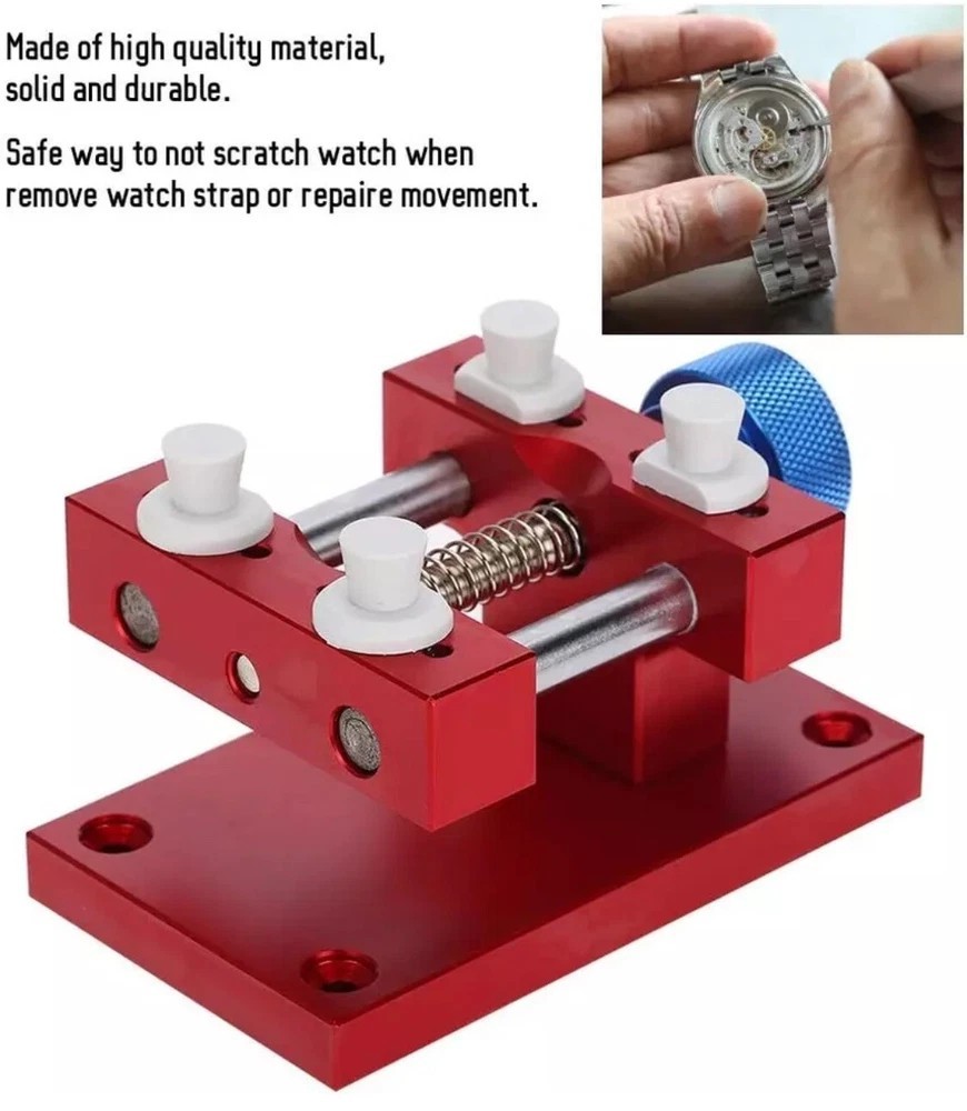 Watch Repair Tool Universal Large Watch Case Holder Adjustable Pin Location