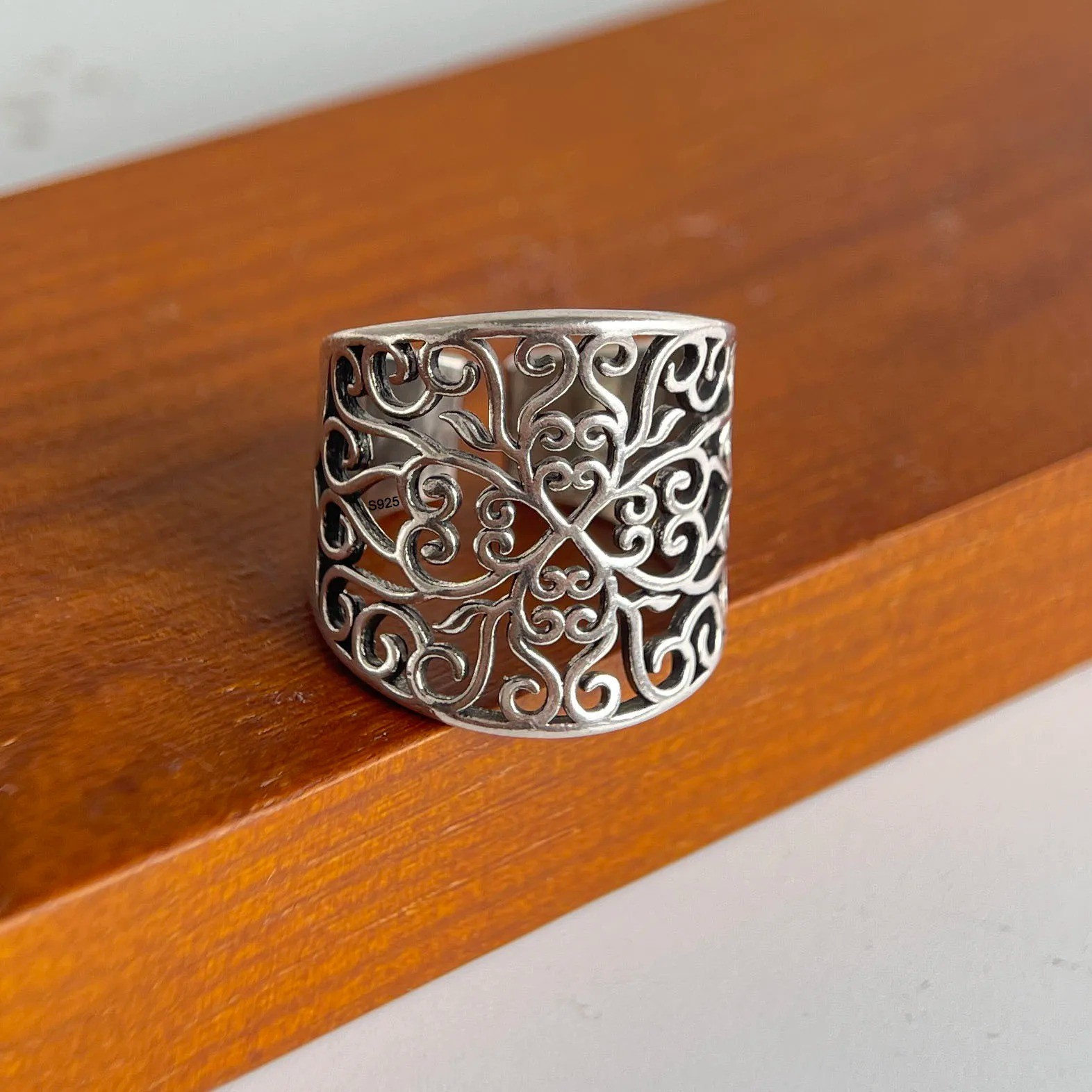 925 Sterling Silver Ring Adjustable Ring Jewelry Gifts for Women