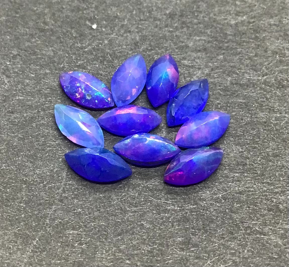 Blue Fire AAA Natural Ethiopian Opal Marquise Cut Loose Gemstone For All Jewelry