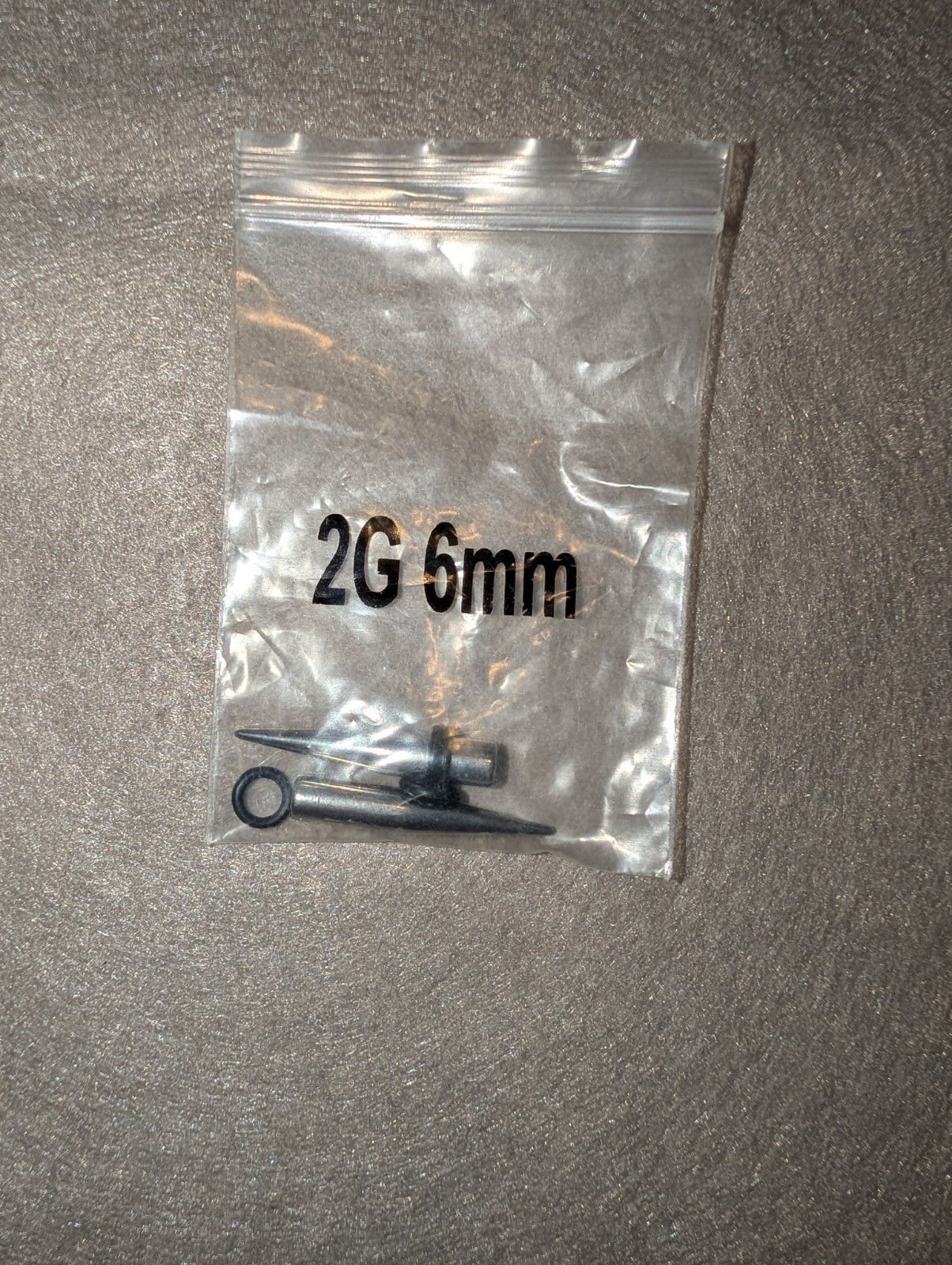 2G 6mm Stainless Steel Ear Taper/Stretcher Silver Screw Closure Lobe