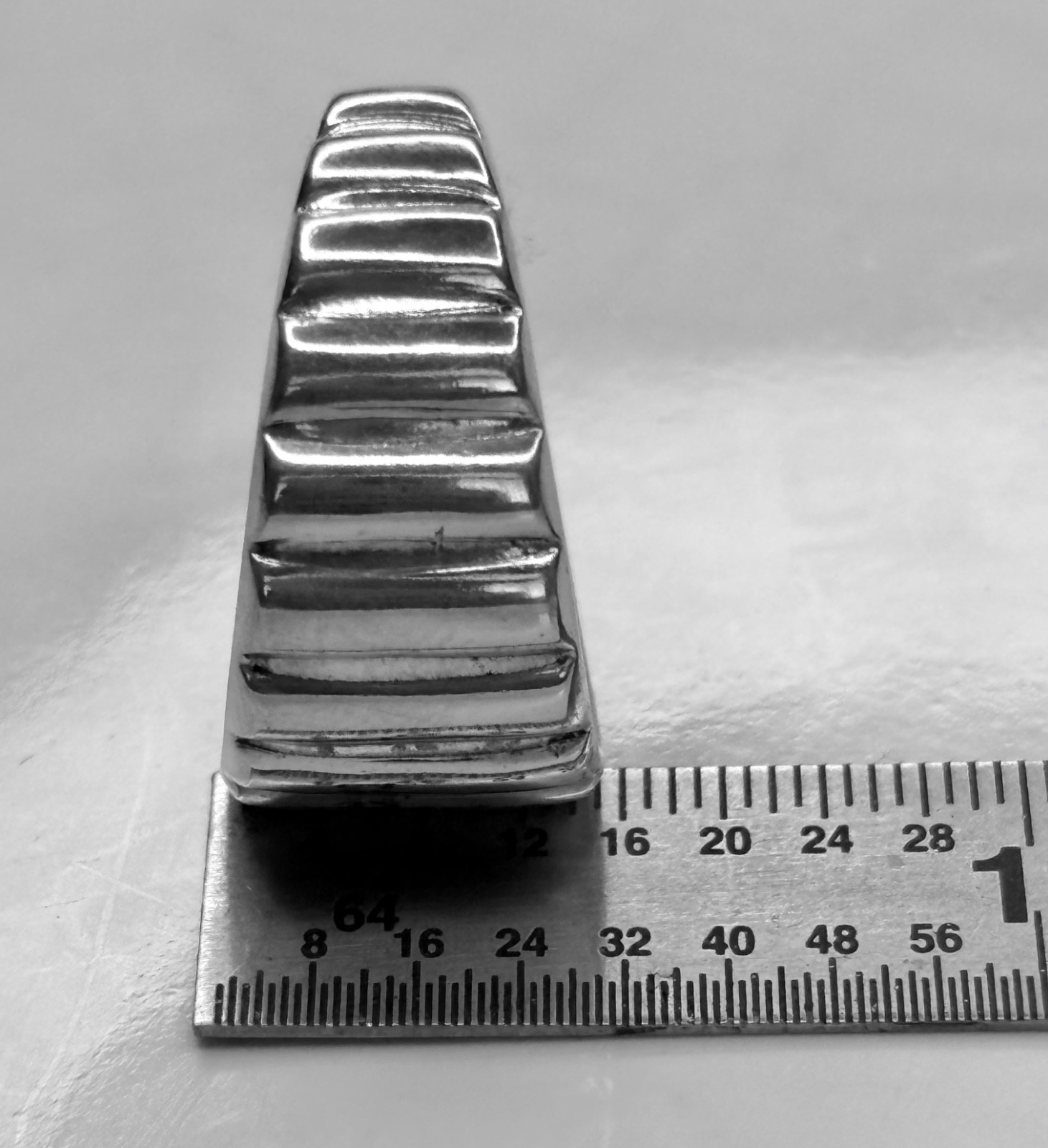 pure Silver Ribbed Band Ring 999.Pure Fine Silver Bold Design