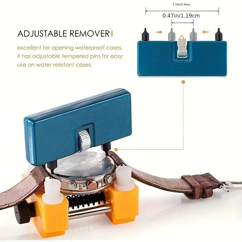 1 Set Watch Battery Replacement Tool Kit, Watch Back Case