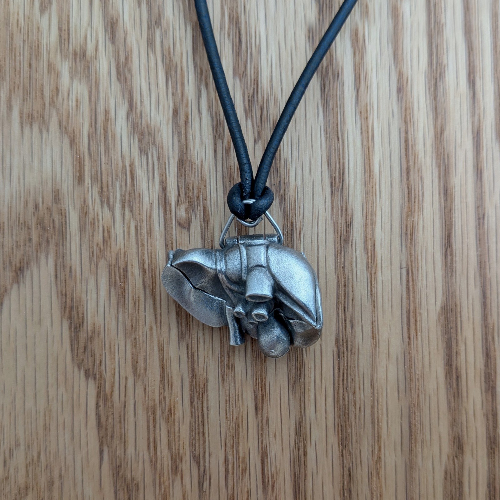 Articulating Human Liver Necklace – Pewter Hepatic Anatomy Pendant