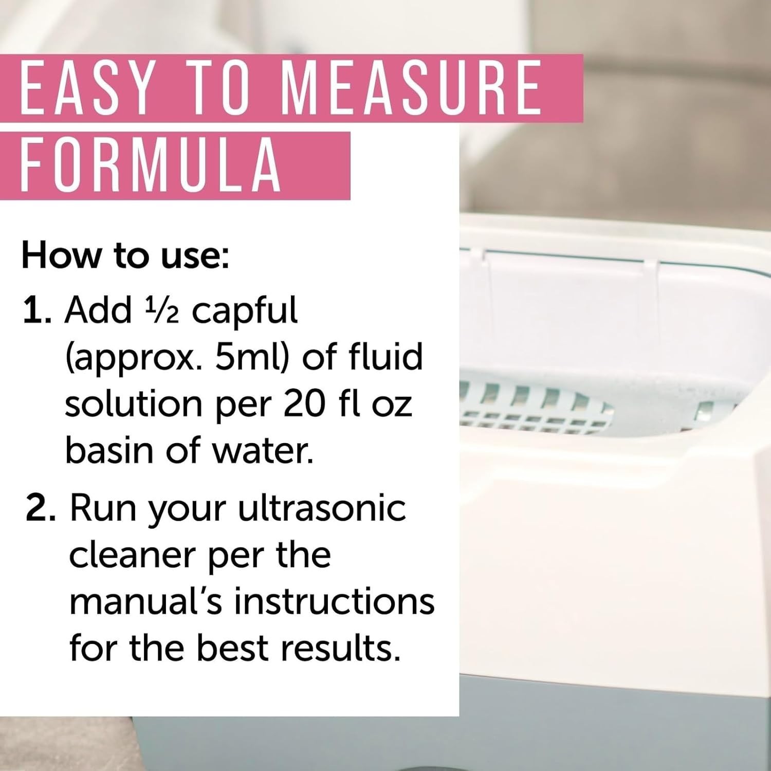 Maplefield Ultrasonic Jewelry Cleaner Solution – Concentrated Formula & Ultrason