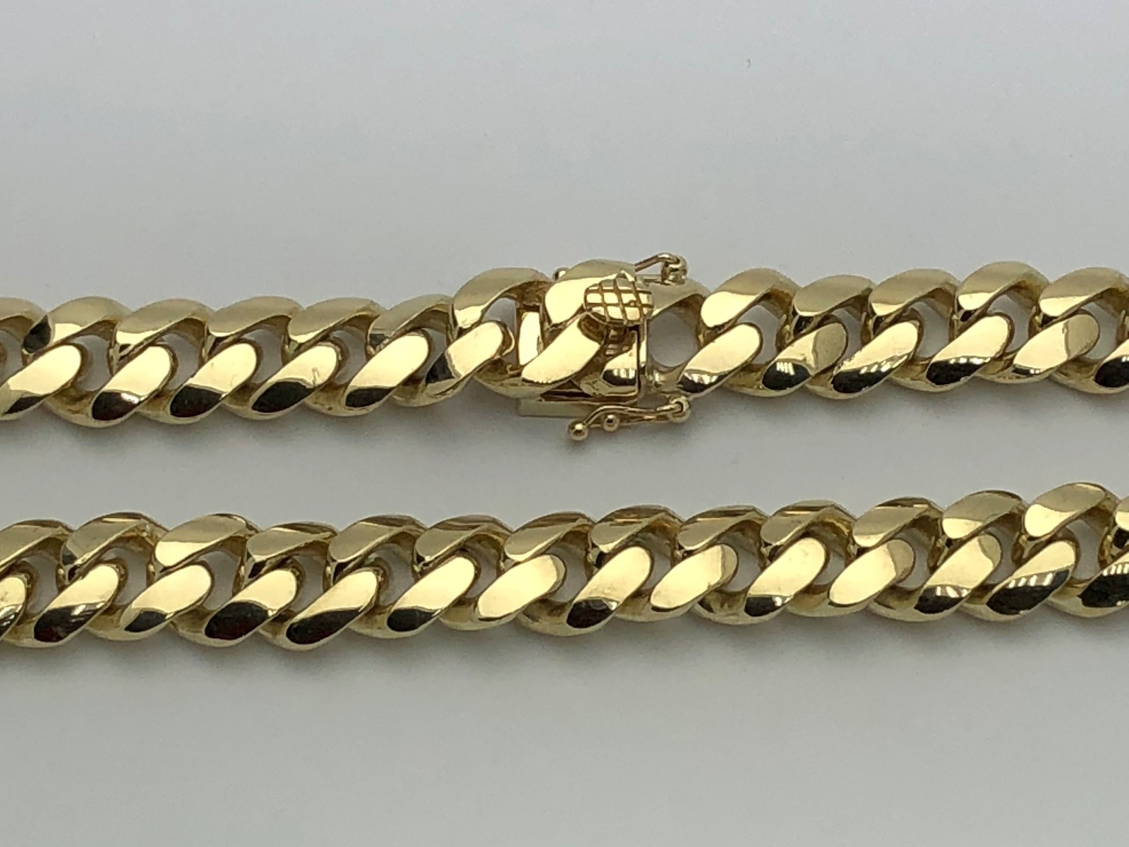 10k Yellow Gold Solid Heavy Miami Cuban Link Chain Necklace 24″ 7mm 229.9gram