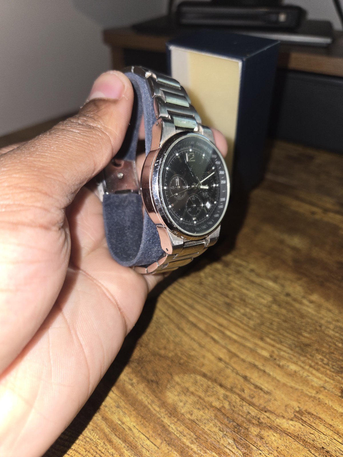 THE BRADFORD EXCHANGE CHRONOGRAPH WATCH ” MY SON, MY PRIDE AND JOY” BRAND NEW