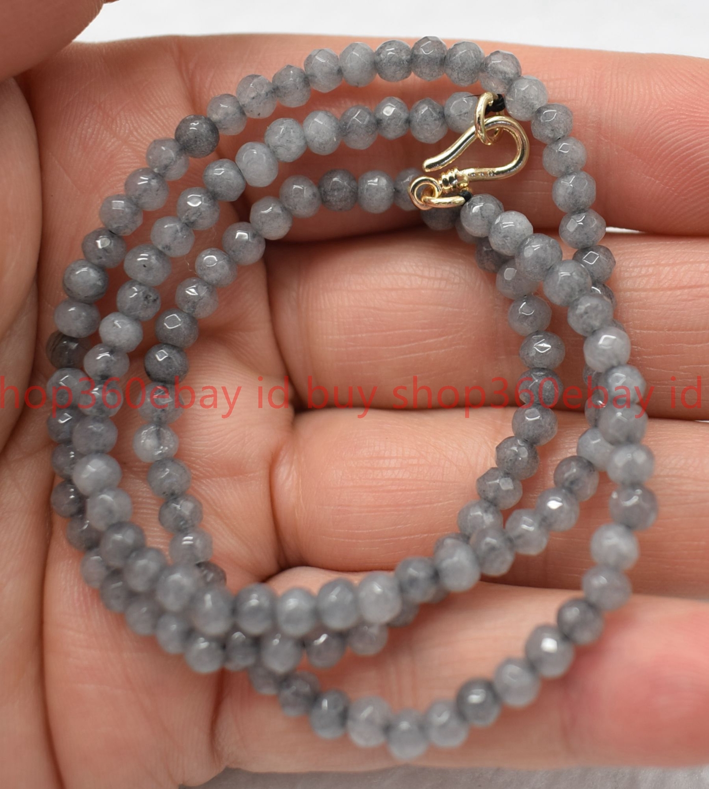 Natural Faceted 2x4mm Multicolor Jade Rondelle Gemstone Beaded Necklace 16-28in