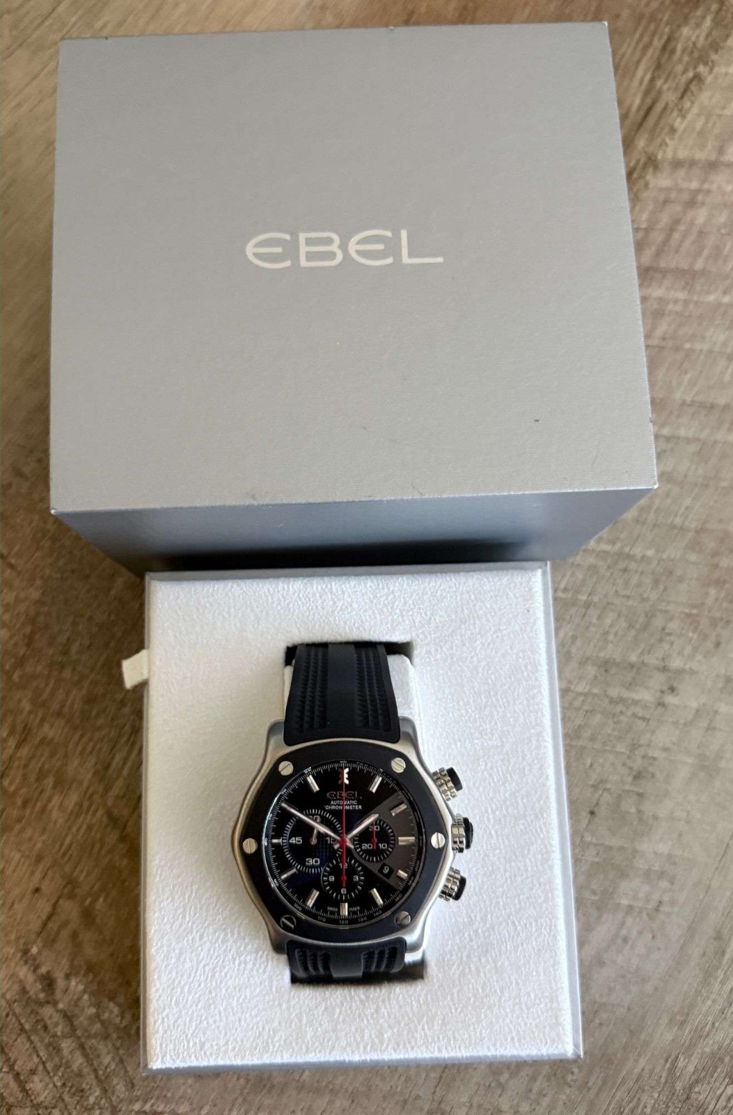 Ebel 1911 Tekton Stainless Steel 48mm, Excellent condition with box and papers