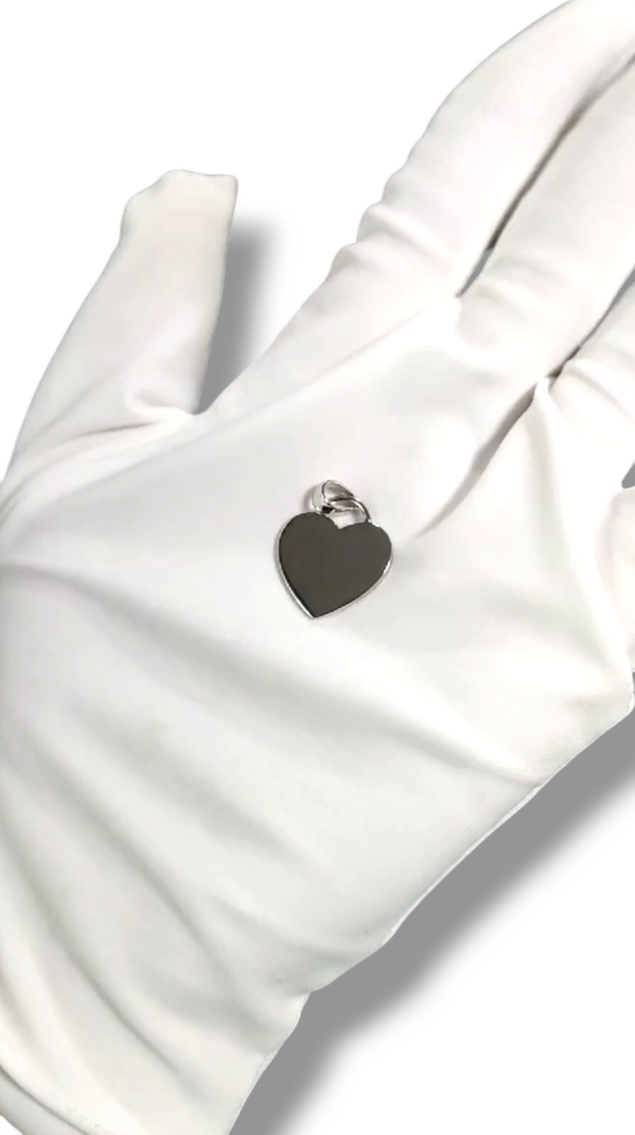 Personalised 925 Sterling Silver Heart Tag Charm Pendant Engraved Necklace Gift