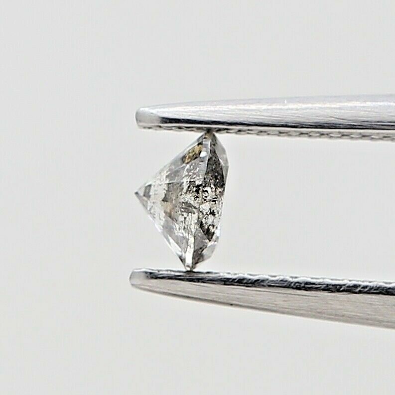 Salt Pepper Natural Diamond 2 Pcs 1.5MM Round Diamond – New Buyer Trial Listing