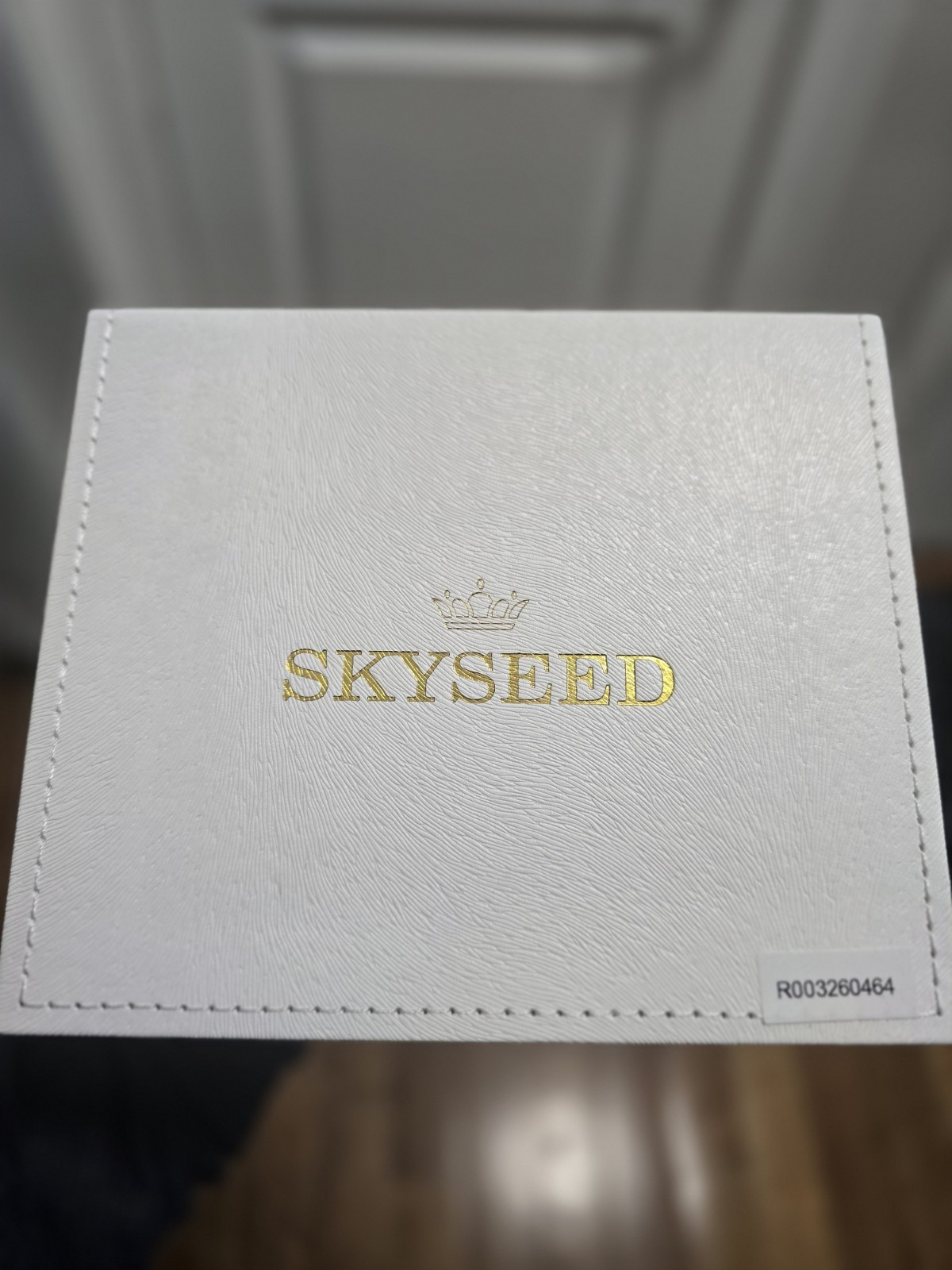 Skyseed Astronomical Celestial Watch Blue Gold Dial Automatic Leather Men’s NIB