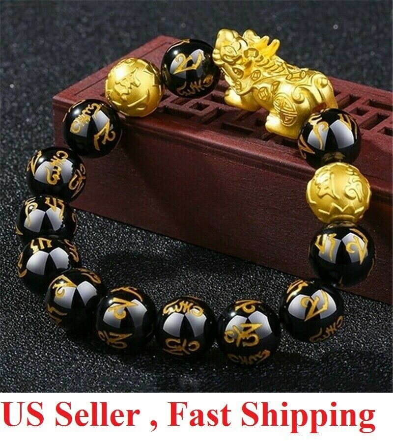 Feng Shui Beads Bracelet Pixiu Wealth And Good Luck Jewelry US fengsshui lucky