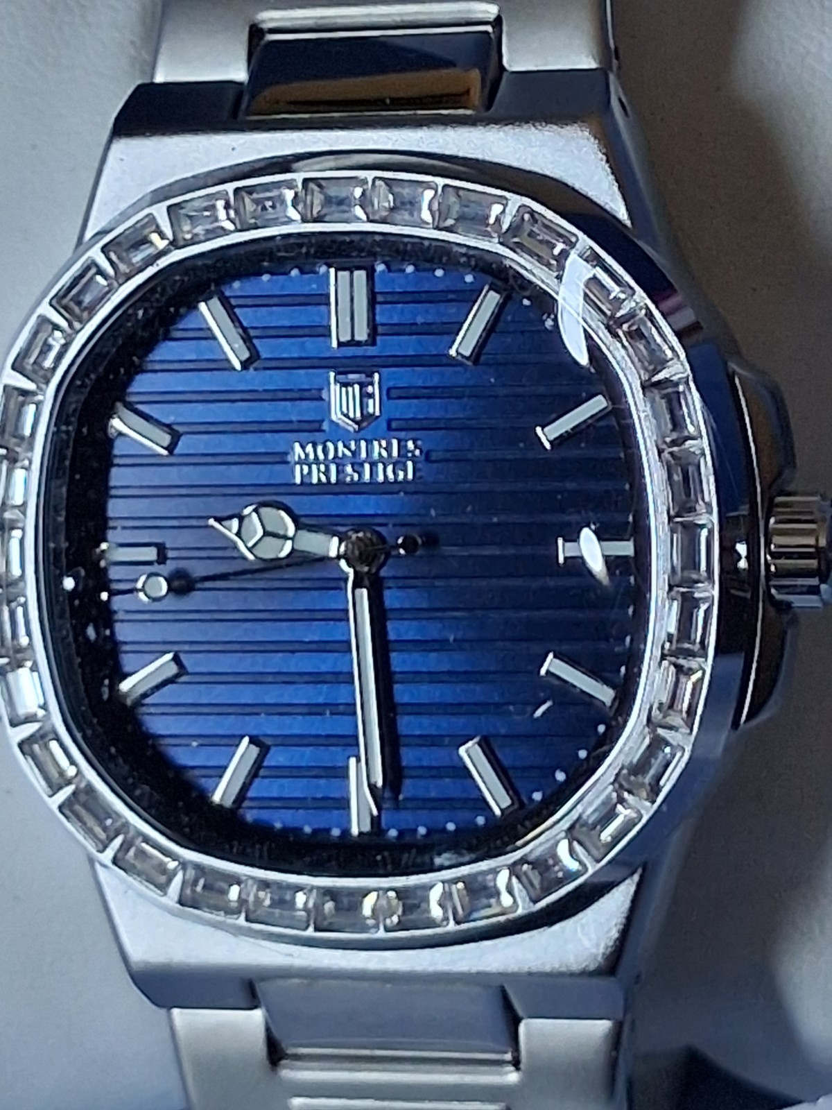 Montres Prestige × Invicta MPW-0326 Crystal Horizon 42mm Blue Textured Dial SS