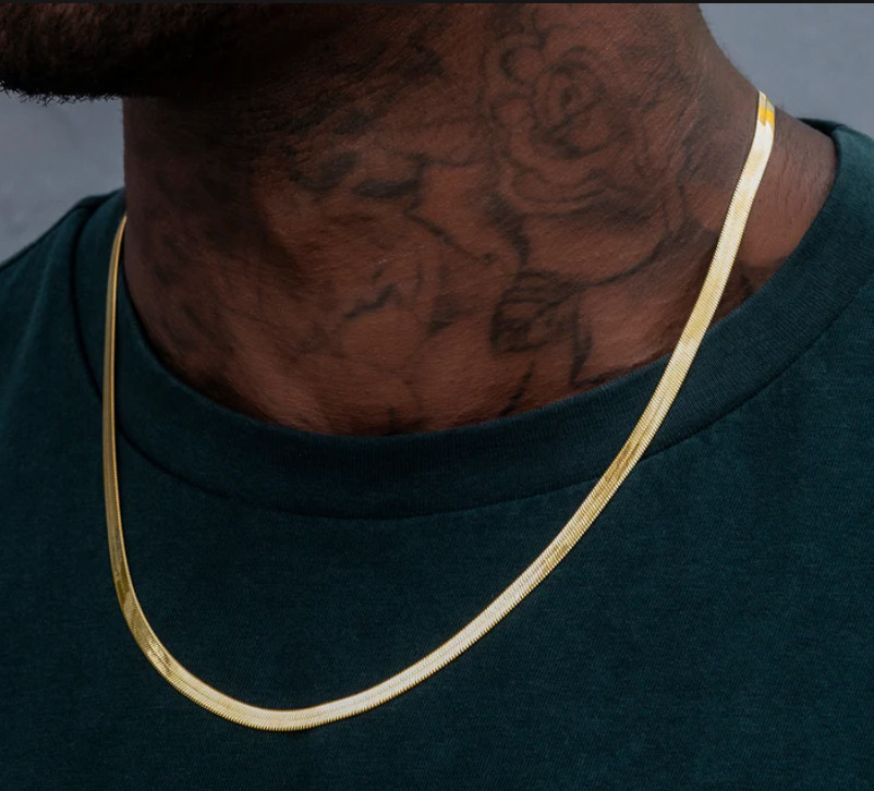 Herringbone Chain in Yellow gold – Multiple sizes available