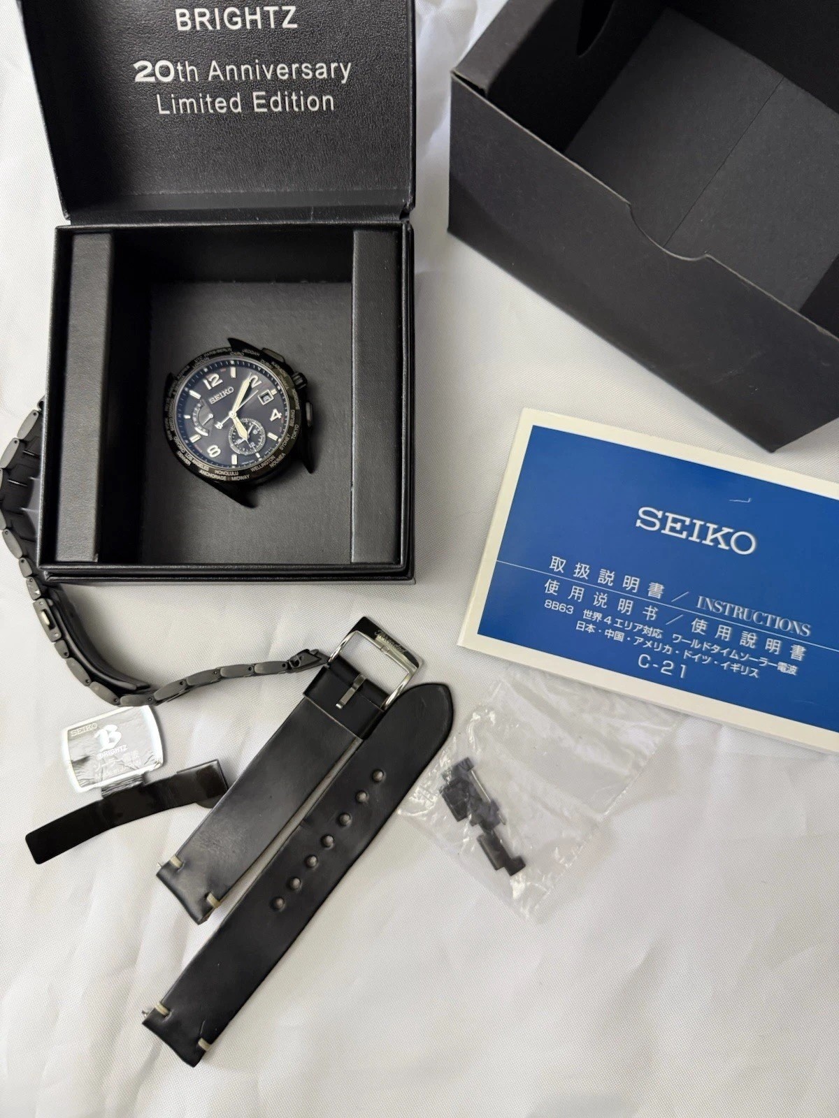 Seiko Brightz SAGA295 20th Anniversary Limited Edition 1000 Solar Radio JDM