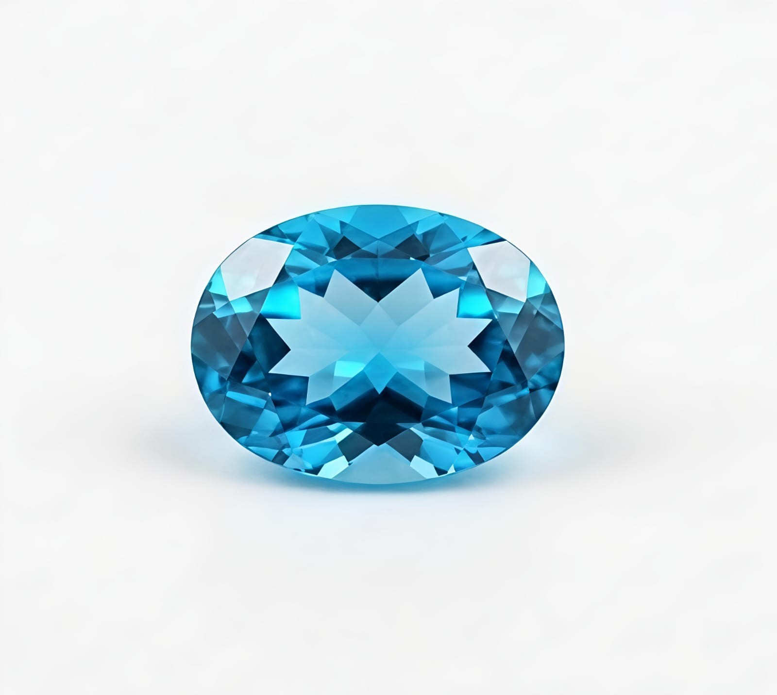 AAA+ 5 Ct Natural Swiss Blue Topaz Oval Cut 9×11 MM VVS1 Clarity gemstone+ Gift