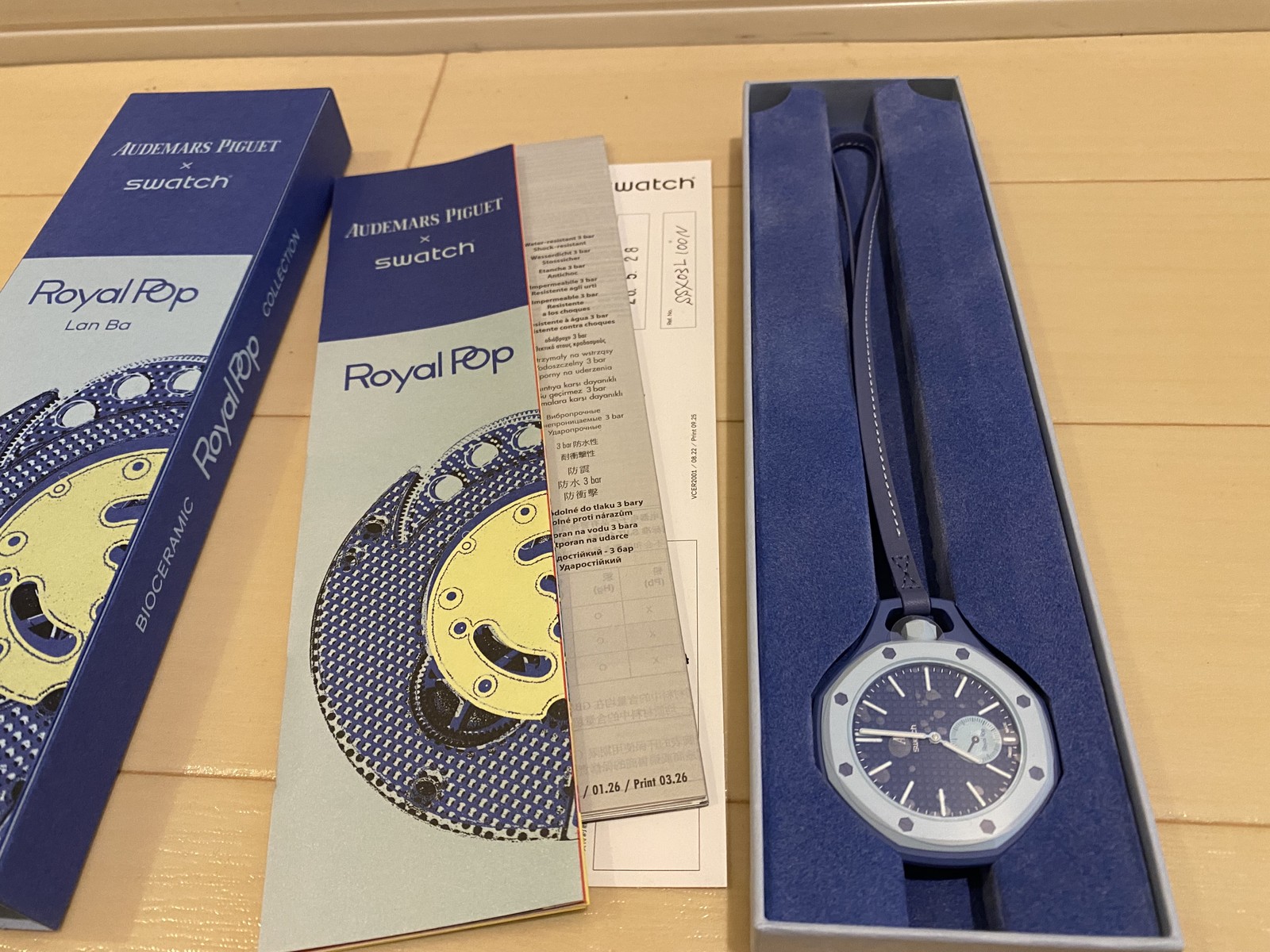Swatch x Audemars Piguet Royal Pop Lan Ba Blue Watch Rare 2026 NEW