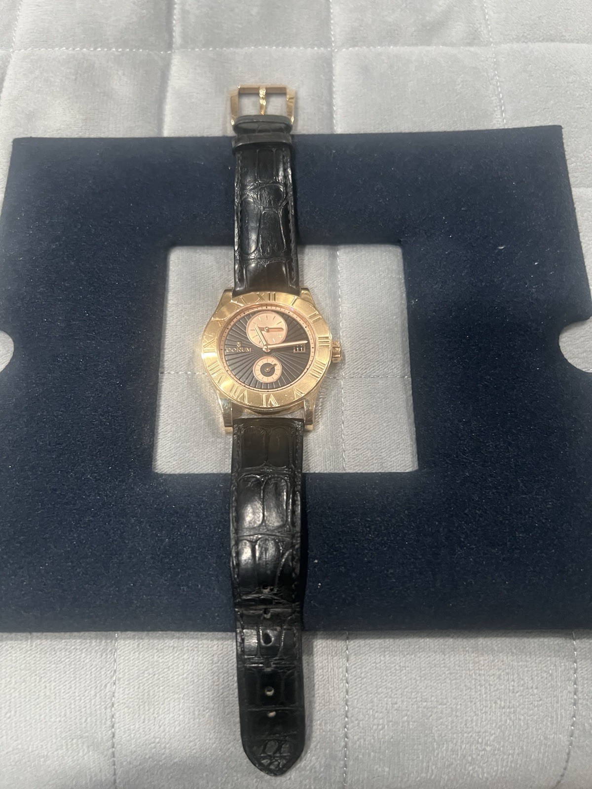 Authentic Corum 18k Rosegold Romvlvs Dual Time Men’s Watch w/Box and Warranty
