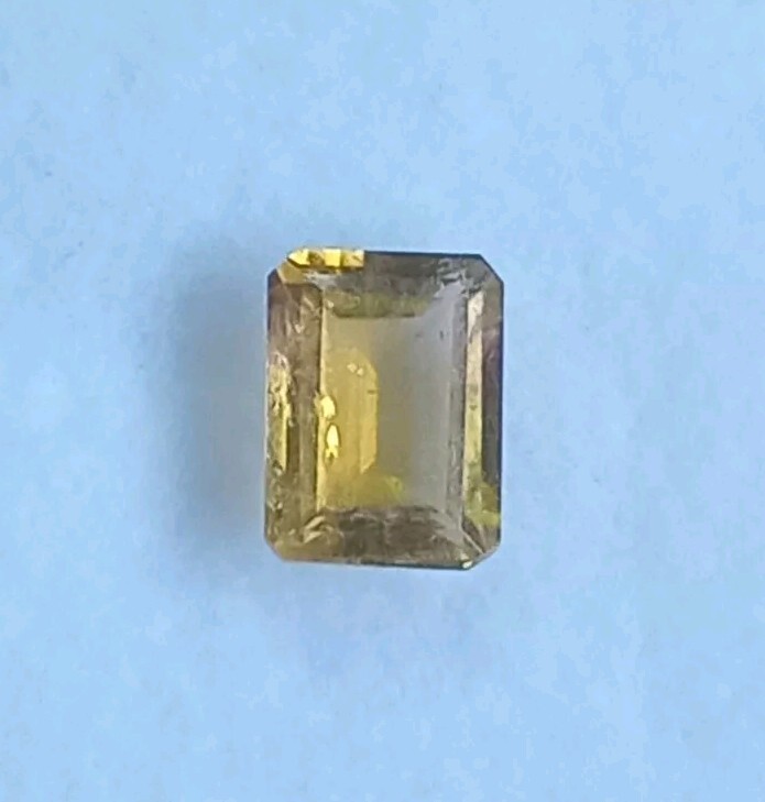 🔹 1.30ct Emerald Cut Tourmaline. Untreated, Slightly Included. 7 x 5 mm approx.
