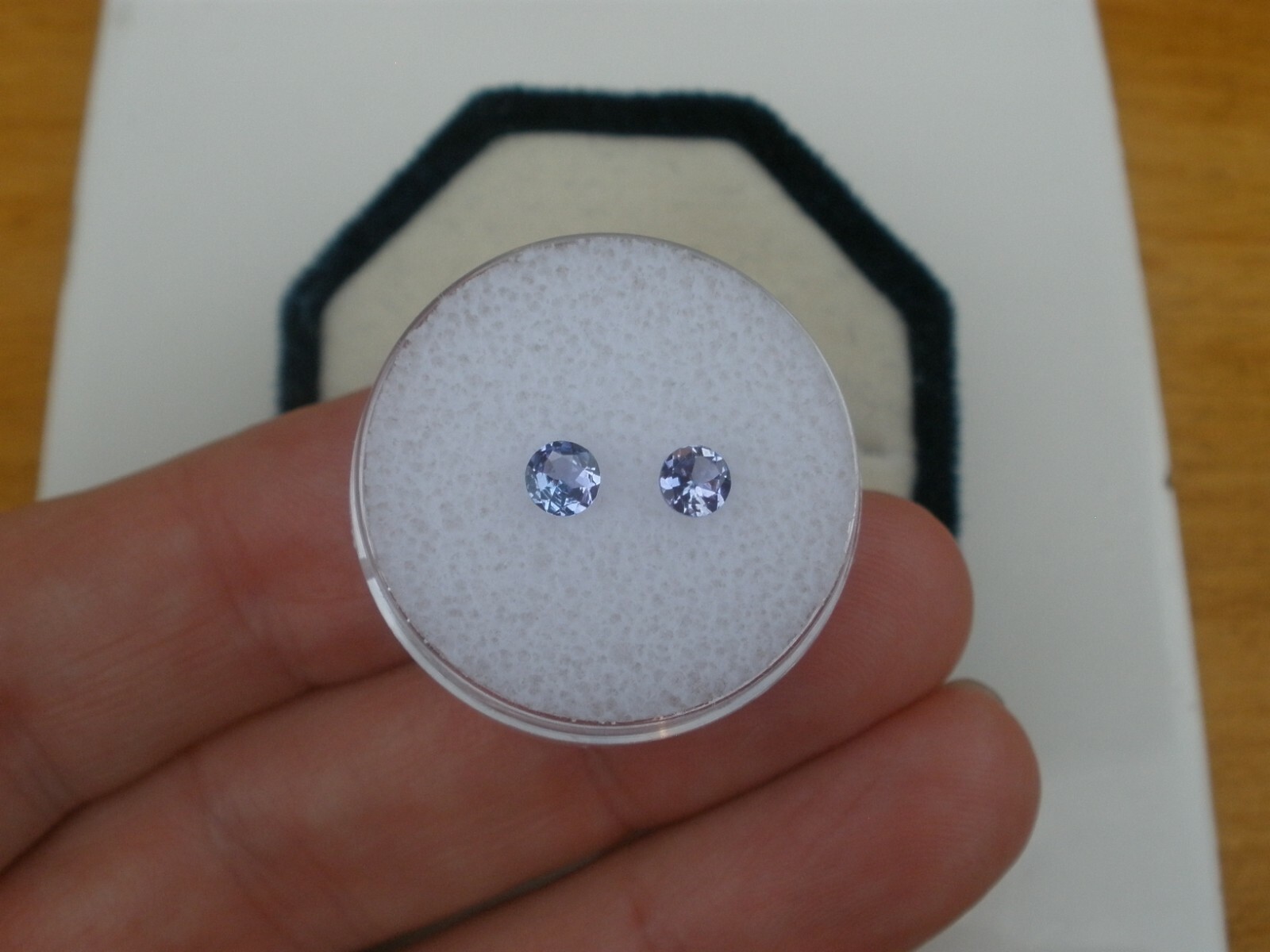 Tanzanite Round Loose Faceted Natural Gem Pair 4mm