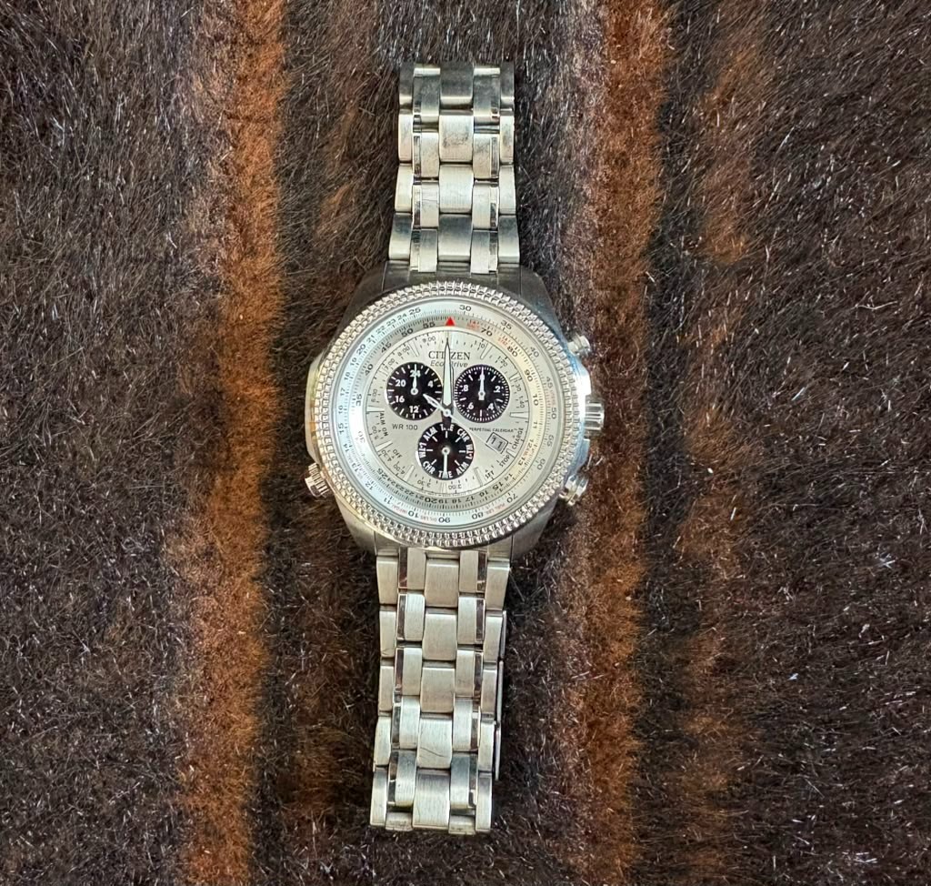 Citizen Eco-Drive E870 Perpetual Calendar Chronograph Men’s Watch, Needs battery